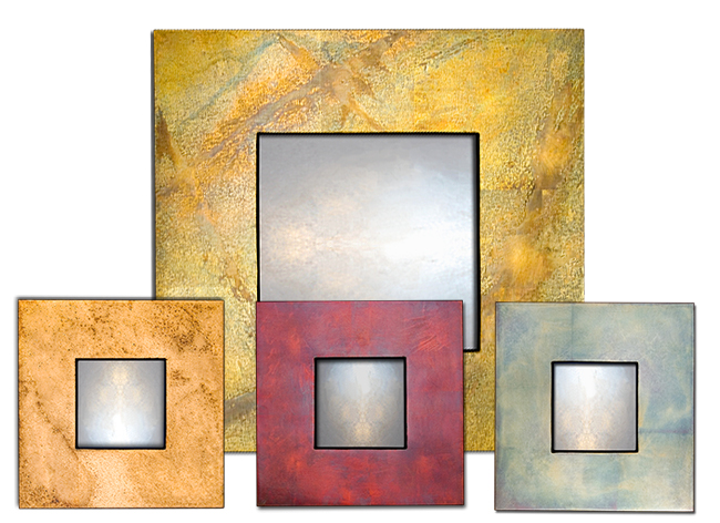 contemporary flat profile mirrors main category showing collage of different contemporary flat profile mirrors with black frames and various designs