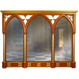 Large Gothic Mirror with arcade arches