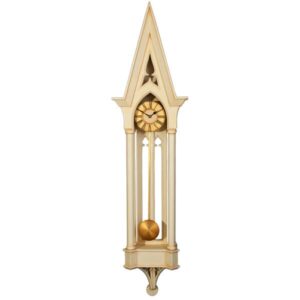Gothic style large Vintage Wall Clock in white