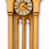 Large Gold Gothic Pendulum Case Clock.