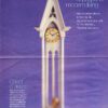 Large White Gothic Pendulum Case Clock.