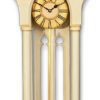 Large White Gothic Pendulum Case Clock.