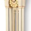 Large White Gothic Pendulum Case Clock.