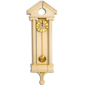 Classical style large Vintage Wall Clock with Palladian pediment