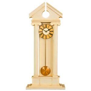 Classical style Pendulum Mantel Clock with Palladian Pediment