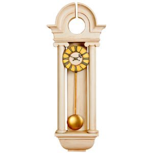 Classical style Pendulum Wall Clock with Regency Pediment