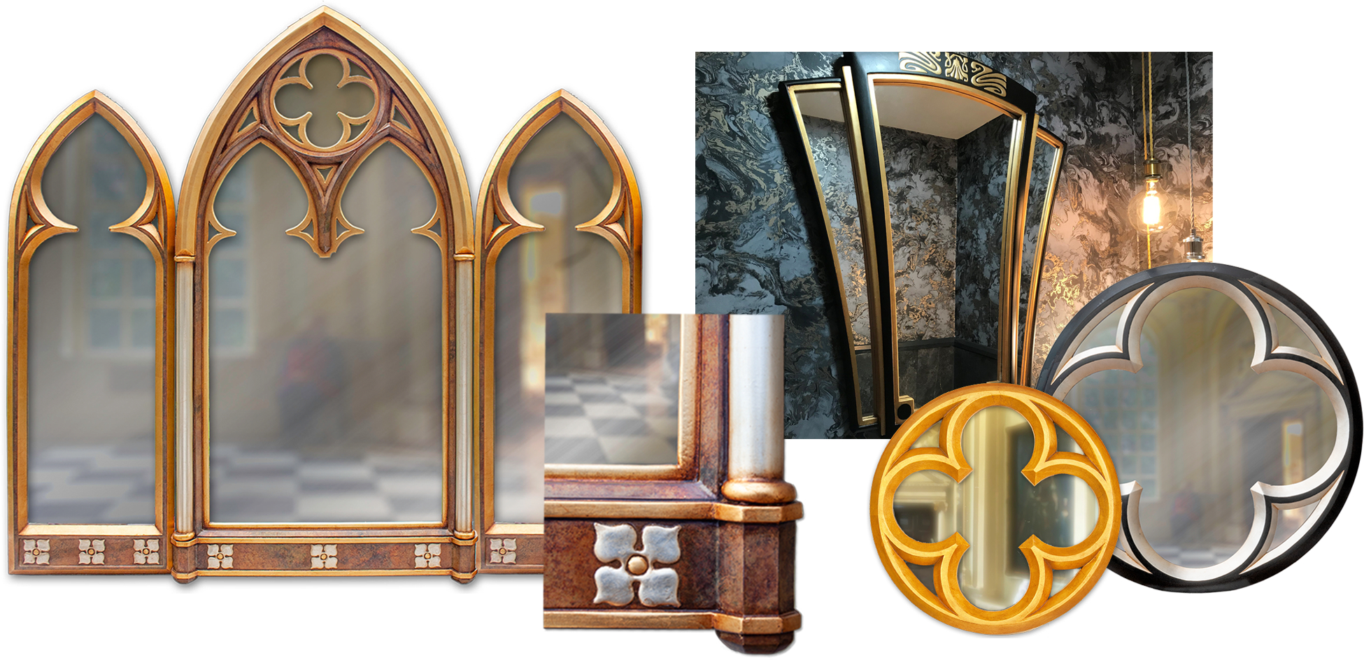various examples customised mirror finishes